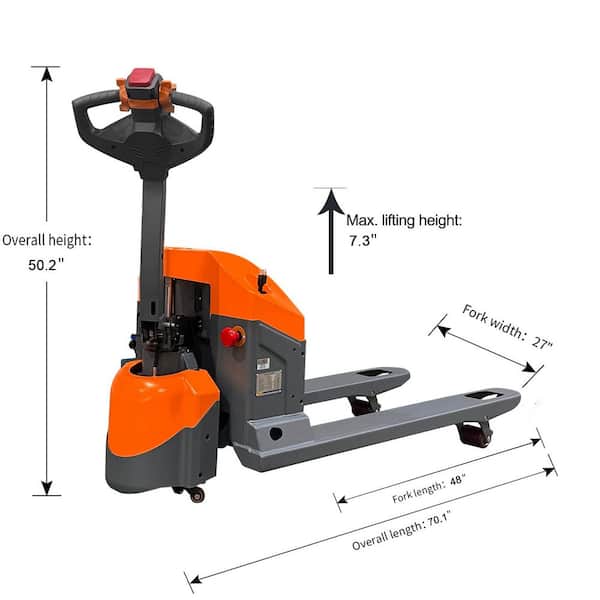 TORY CARRIER Orange 3,900 lbs. Electric Pallet Truck 24V/65AH