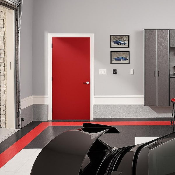MMI DOOR 36 in. x 80 in. Right-Hand Outswing Flush Classic Primed