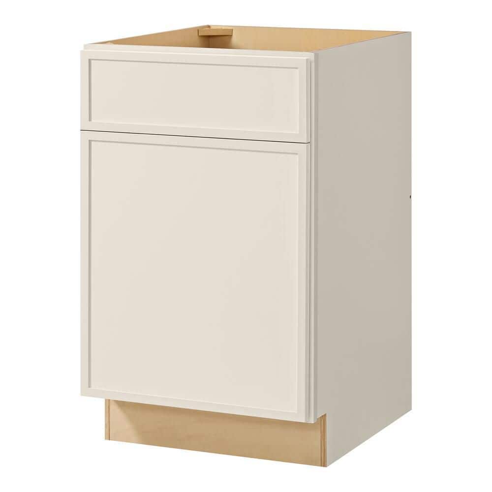 Leyton 21 in. W x 24 in. D x 34.5 in. H Ready to Assemble Plywood Slim Shaker Base Kitchen Cabinet in Antique White price history on PriceWatchPro