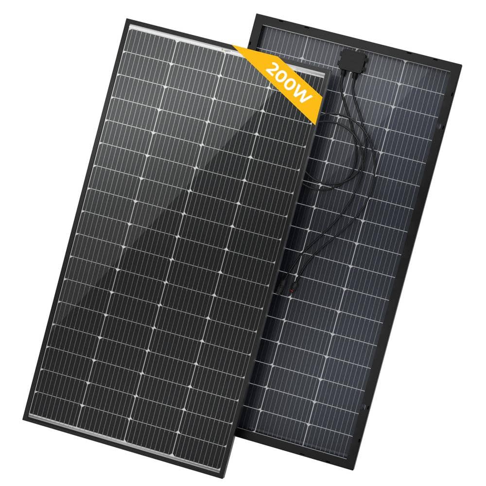200-Watt 12-Volts 10BB Cell Mono Bifacial Monocrystalline Solar Panel for R
