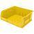 Set of 6 Heavy-Duty Yellow Stackable Storage Bins