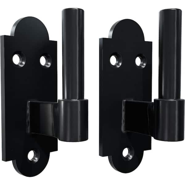 SteelTek Pintel on Plate with 1-1/2-in Offset (Sold as Pair), 304 Stainless Steel, Powder Coated Black