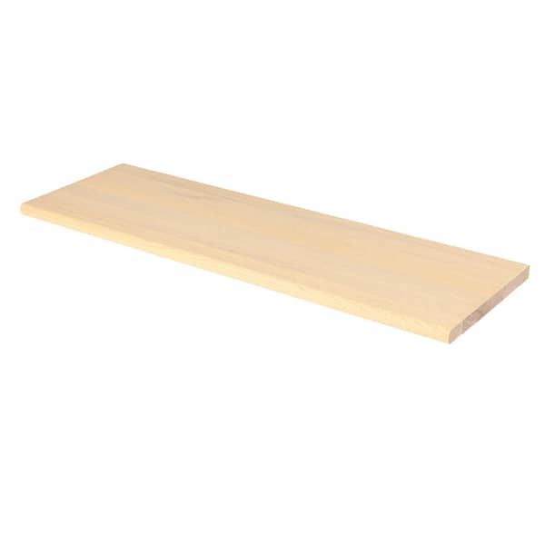 Stairtek 1 in. x 11.5 in. x 60 in. Prefinished Shenandoah White Oak Plain Cut Tread