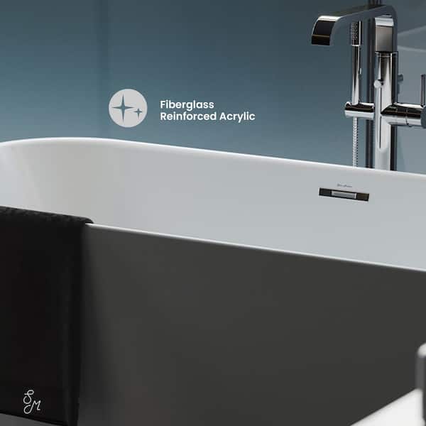 Swiss Madison Concorde 67 in. Acrylic Flat Bottom Non-Whirlpool