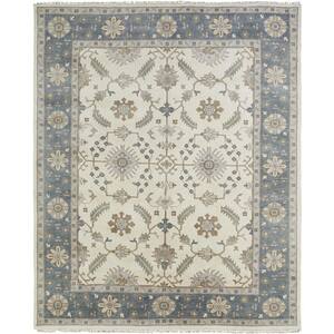 Ivory/Grey 9 ft. x 12 ft. Area Rug