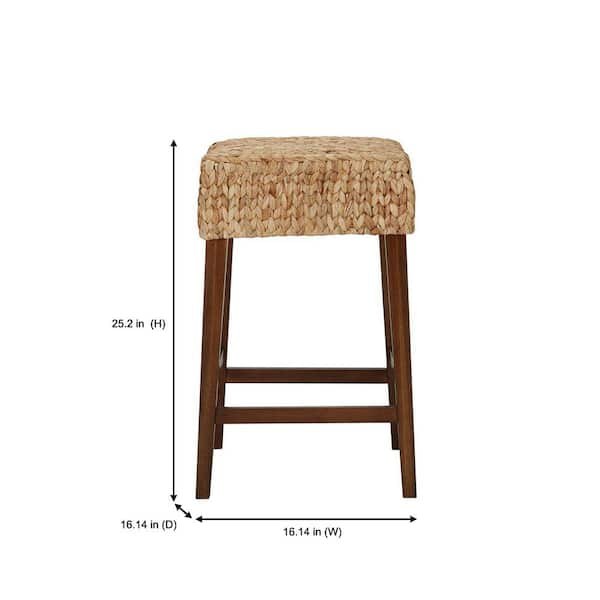 stool with woven seat