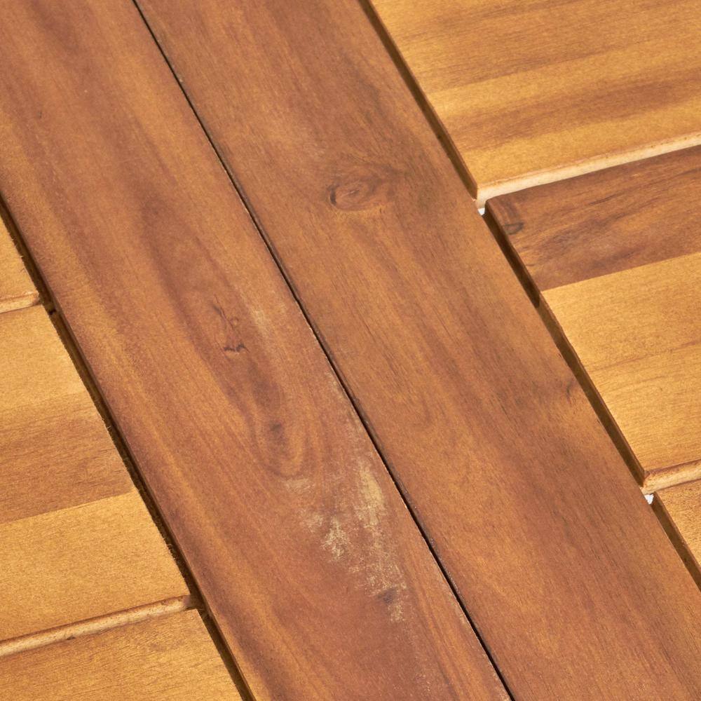 Spanish Bay 69'' Acacia Wood Outdoor Dining Table with Teak Finish