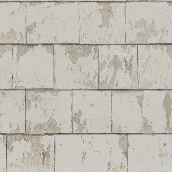 Chesapeake Clint Grey Weathered Wood Grey Wallpaper Sample