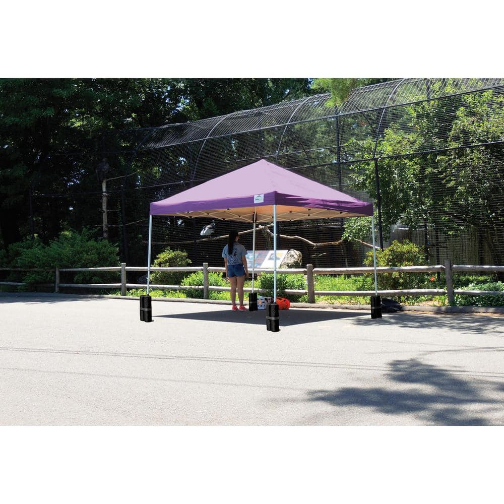 Purple 10 Ft. x 10 Ft. Steel Frame Pop-Up Canopy with Polyester Cover