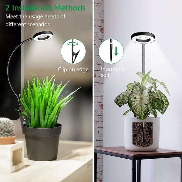 BIBIVIS 3-Pack Plant Lights with Clip, Full Spectrum, 2