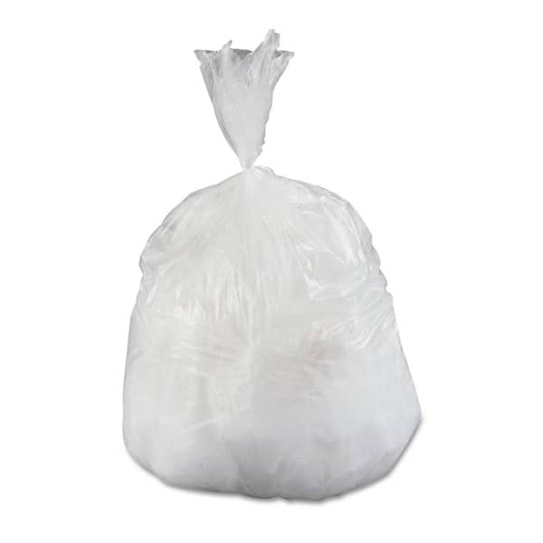 Plasticplace Black 7-10 Gallon Trash Bags, High Density, 24X24, 1000/Case,  8 Microns