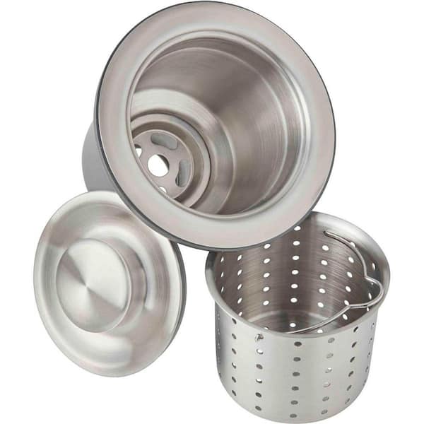 Elkay 3.5 in. Kitchen Sink Drain with Deep Strainer Basket and