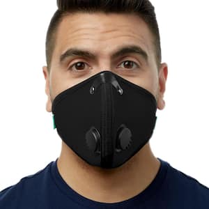 Reusable Mask, Dust Mask, Lightweight and Comfortable Dust Mask for Woodworking, Paitning, Landscaping, Black, Medium