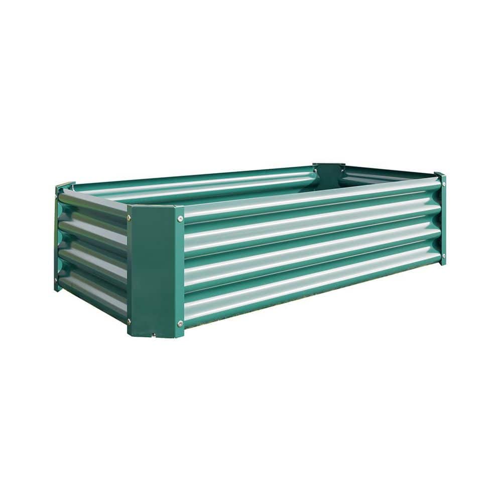 4x2x1ft Green Metal Rectangular Raised Garden Bed, Outdoor Planter Box for Vegetables, Flowers, Herbs, Fruits (1-Pack) price history on PriceWatchPro