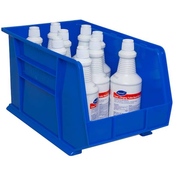 Akro-Mils 30260 Plastic Stackable Shelf Bins/ Storage Totes, 18 in