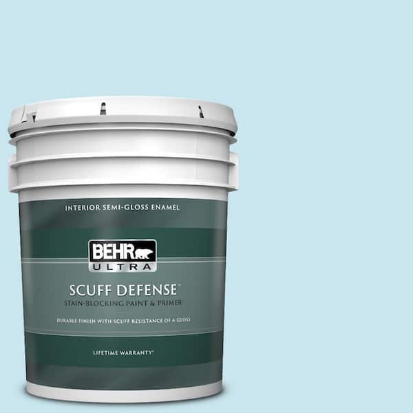 BEHR ULTRA 5 gal. #550C-2 Sapphireberry Extra Durable Semi-Gloss Enamel Interior Paint & Primer