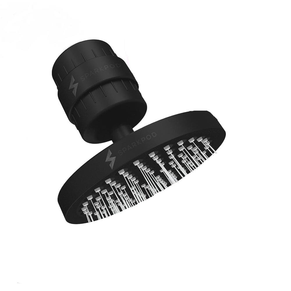 6 in. Round 23-Stage Shower Filter Head with Water Filter Cartridge Reduces Chlorine High Pressure in Matte Black price history on PriceWatchPro