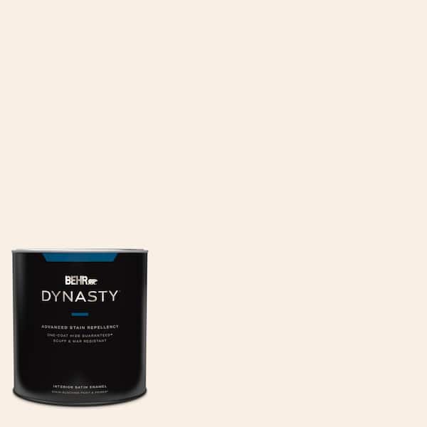 BEHR DYNASTY 1 qt. #M210-1 Seed Pearl Satin Enamel Stain-Blocking Interior Paint and Primer