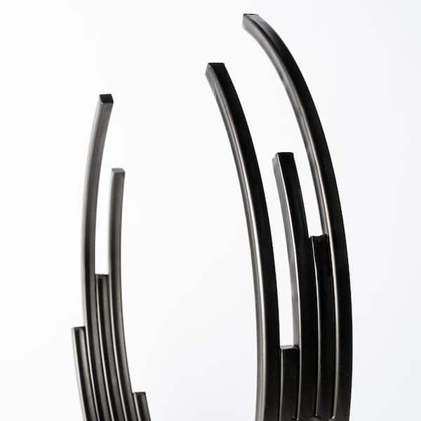 Taj (Large) 21 in. L x 3 in. W Black Broken Halo Decorative Object