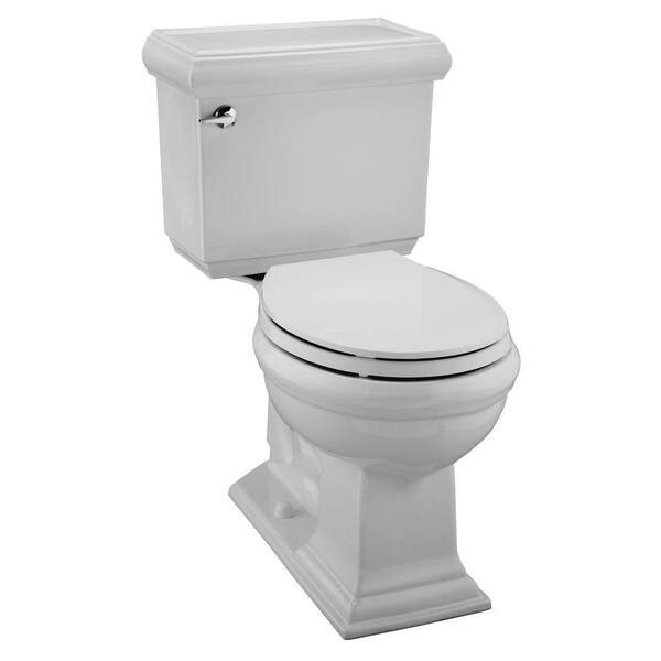 KOHLER Memoirs Classic Comfort Height 2-Piece 1.28 GPF Round Front Toilet in Ice Gray-DISCONTINUED