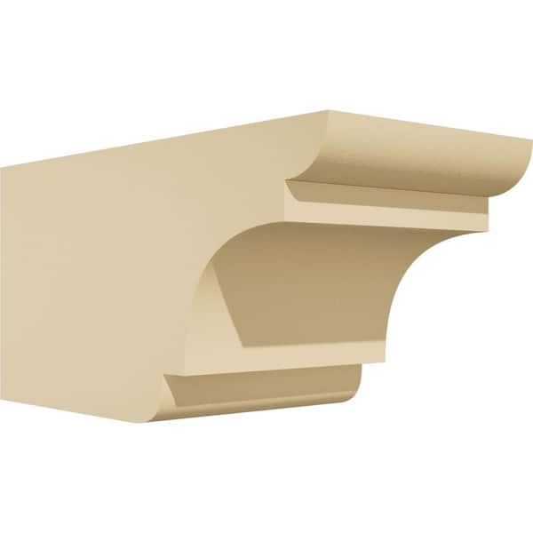 Ekena Millwork Standard New Brighton 6 in. W x 6 in. H x 12 in. D Signature Urethane Rafter Tail Outlooker