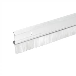 2 in. x 36 in. Heavy-Duty Aluminum/Brush White Door Sweep