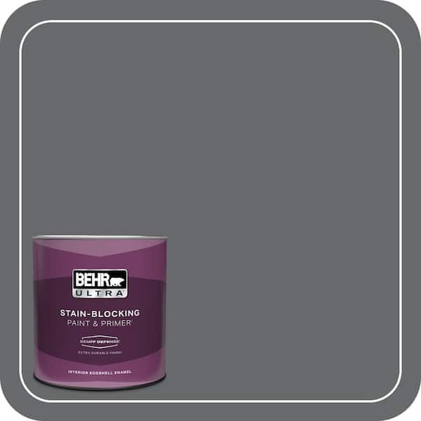 BEHR ULTRA 1 qt. #PPU26-02 Imperial Gray Extra Durable Eggshell Enamel Interior Paint & Primer