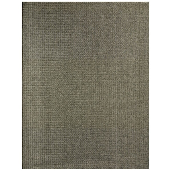 Tulum Olive 8 ft. x 10 ft. All-Over Design Contemporary Area Rug