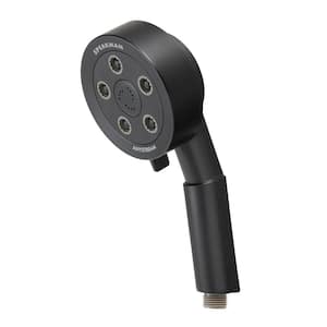 3-Spray 4 in. Single Wall MountHigh Pressure Handheld Adjustable Shower Head in Black