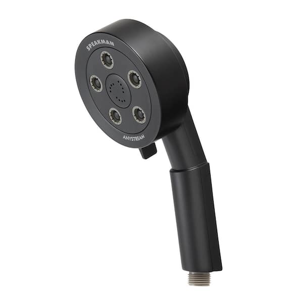 Speakman 3-Spray 4 in. Single Wall MountHigh Pressure Handheld Adjustable Shower Head in Black