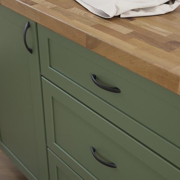 10-Pack Ethan 3 in. (76 mm) Classic Matte Black Cabinet Drawer Pulls