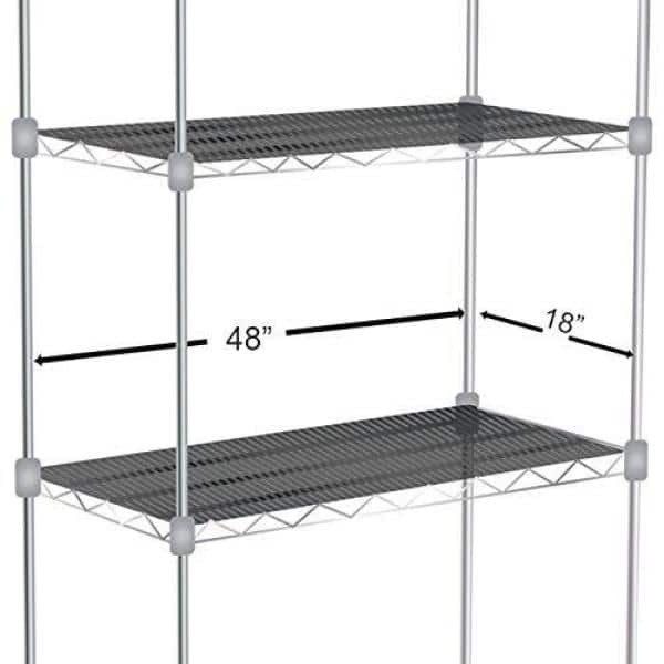 18 in. x 48 in. Frosted Plastic Wire Shelf Liner (4-Pack)