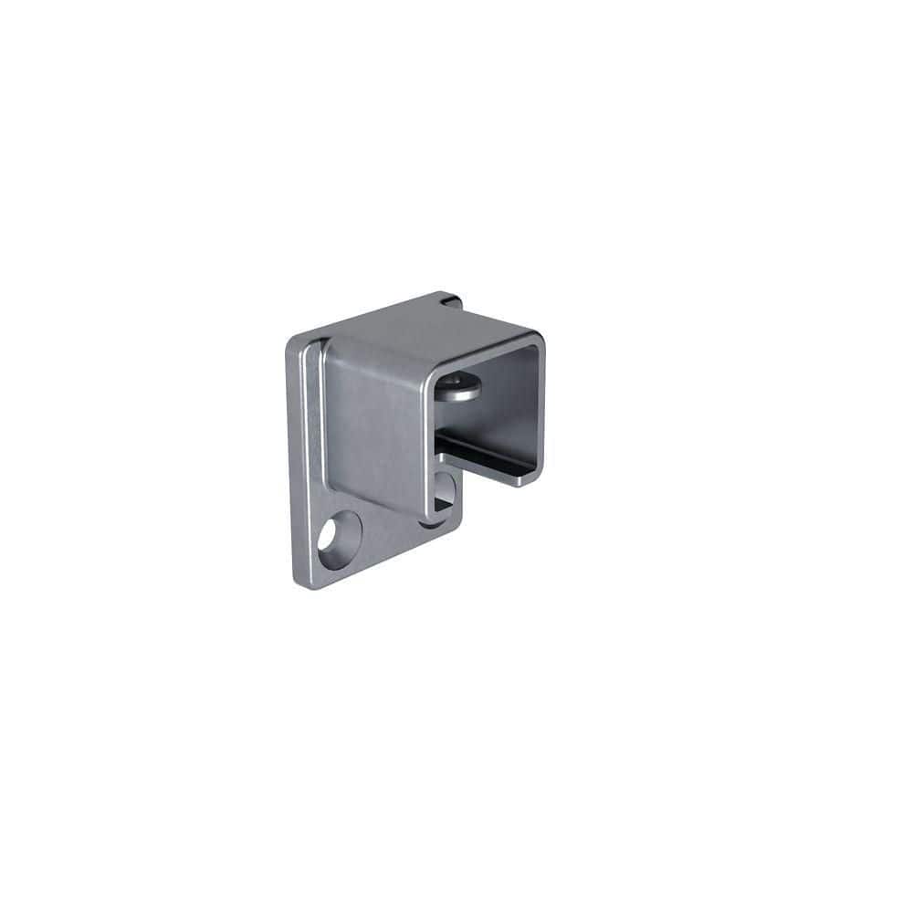 MountainView 4 in. x 2 in. Glass Deck Railing Gray Brushed Stainless Steel Stair Rail Bracket price history on PriceWatchPro