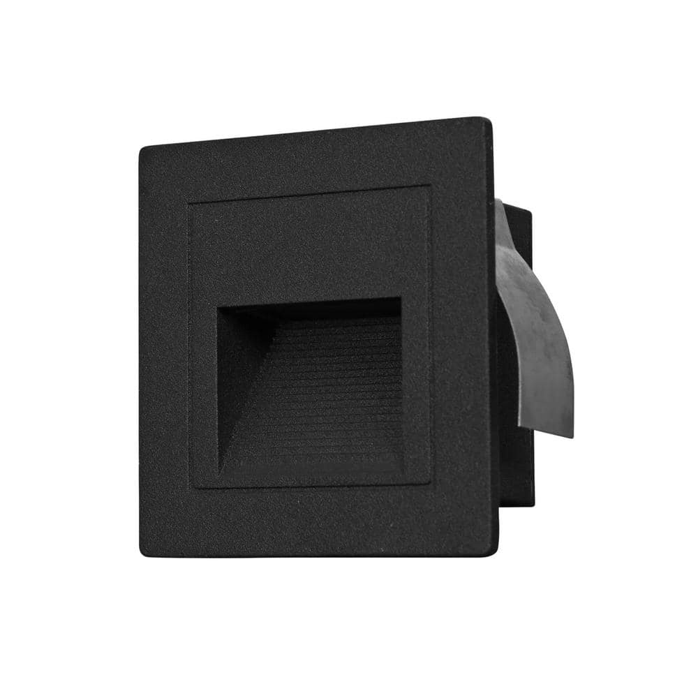 Matte Black Aluminum LED Outdoor Step Light