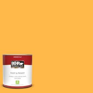 1 qt. #300B-6 Glorious Gold Flat Low Odor Interior Paint & Primer