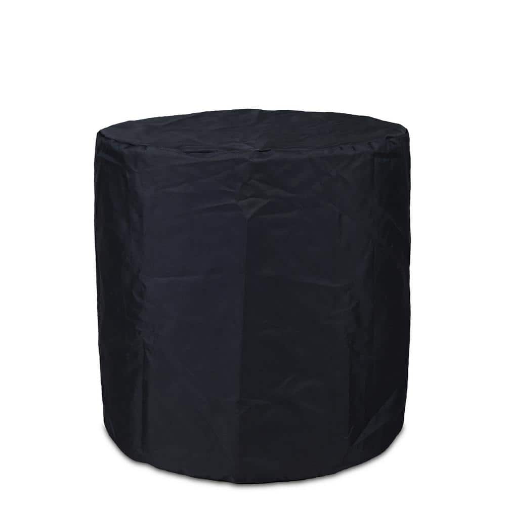 Hephaestus 24" Black Steel Round Propane Fire Pit Table