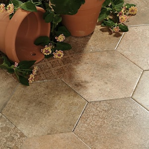 Abadia Hex Natural 8-5/8 in. x 9-7/8 in. Porcelain Floor and Wall Tile (11.5 sq. ft./Case)