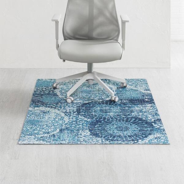 Anji Mountain Maldives Multi-Colored 54 in. x 40 in. Polyester Chair Mat