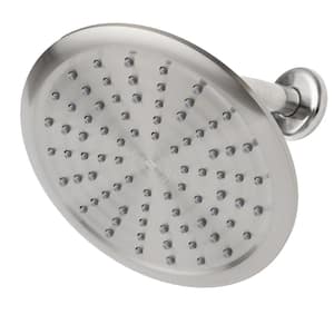 Rainfall Spa 1-Spray with 2 GPM 8 in. Wall Mount Adjustable Fixed Shower Head in Brushed Nickel, 1-Pack