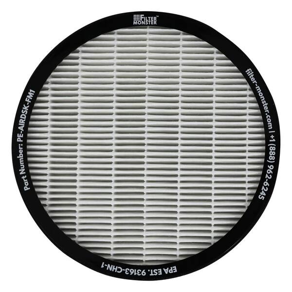 FILTER MONSTER 2 in 1 True HEPA Replacement Filter Compatible with Pure Enrichment PureZone Halo Air Purifier PE AIRDSK FM1 The Home Depot