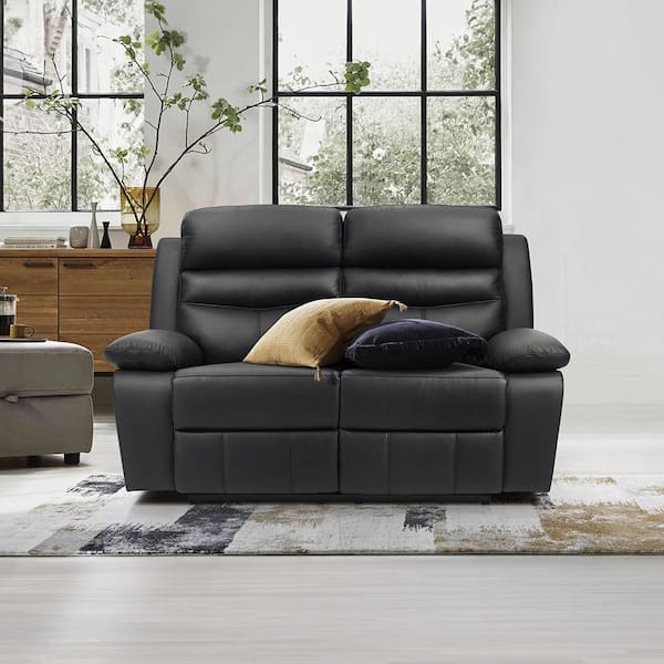 2 seater faux leather recliner sofa top