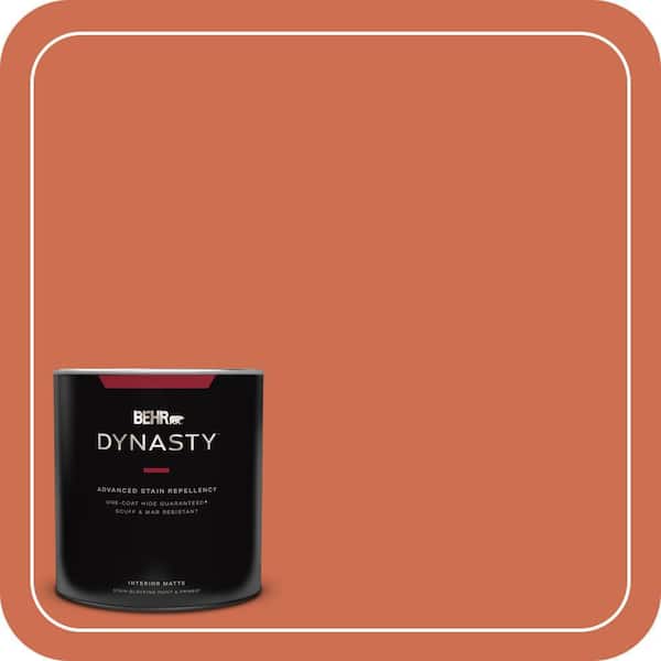 BEHR DYNASTY 1 qt. #M180-6 Tiki Torch Matte Interior Stain-Blocking Paint and Primer