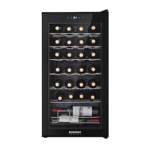 28 Bottle Wine Cooler with 41° F to 64.4° F Digital Temperature Control, Cellar Cooling Unit in Black