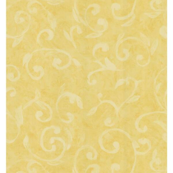 Brewster 56 sq. ft. Scroll Wallpaper