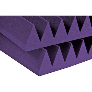 Studiofoam Wedges - 2 ft. W x 2 ft. L x 2 in. H - Purple (Half-Pack: 6 Panels per Box)