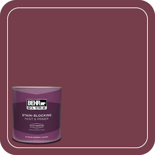 BEHR ULTRA 1 qt. #ICC-110 Vintage Merlot Extra Durable Eggshell Enamel Interior Paint & Primer