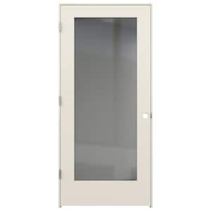 36 in. x 80 in. Tria Primed Right-Hand Mirrored Glass Molded Composite Single Prehung Interior Door