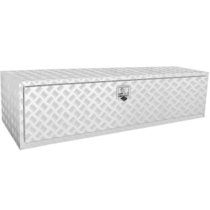 Underbody Truck Box, 60x24x24 in. Pickup Storage Box, Heavy Duty Aluminum Diamond Plate Tool Box with Lock