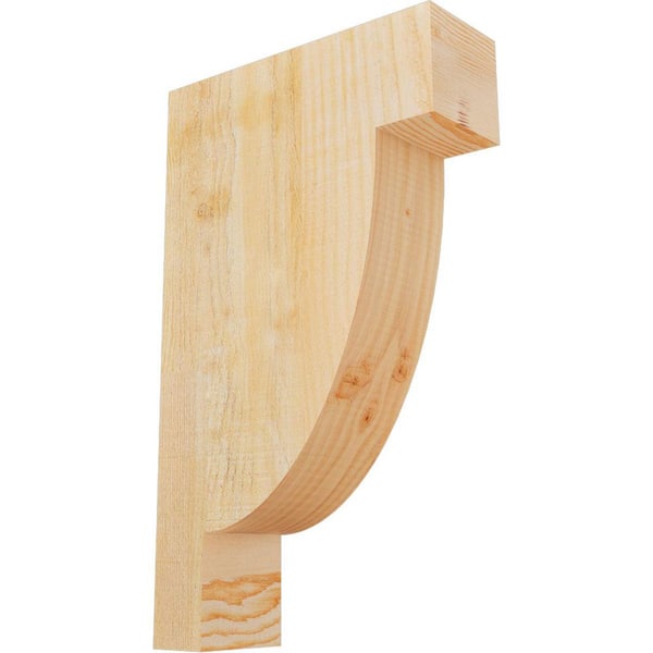 Ekena Millwork 4 in. x 12 in. x 20 in. Douglas Fir Alpine Rough Sawn Corbel