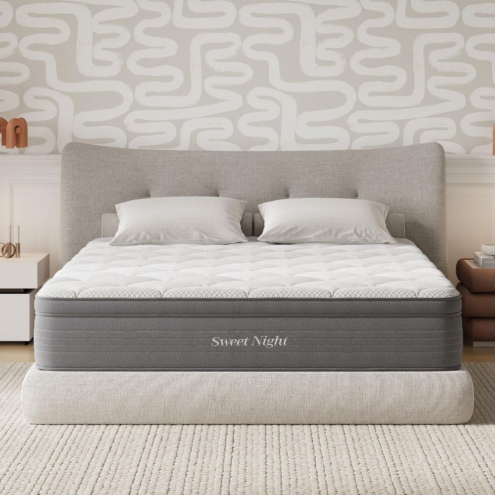 Sweetnight Comfort King Medium Firm 14 in. Hybrid Mattress, Motion Isolation and Cooling